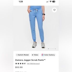 FIGS Zamora joggers size XS in cell blue